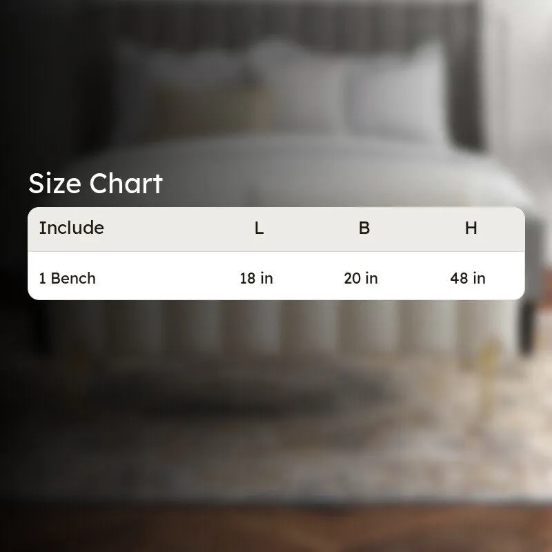 Victoria Fabric & Metal Bench - White media 7