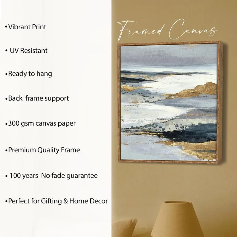 Peaceful Shores Canvas Wall Art With Frame media 6