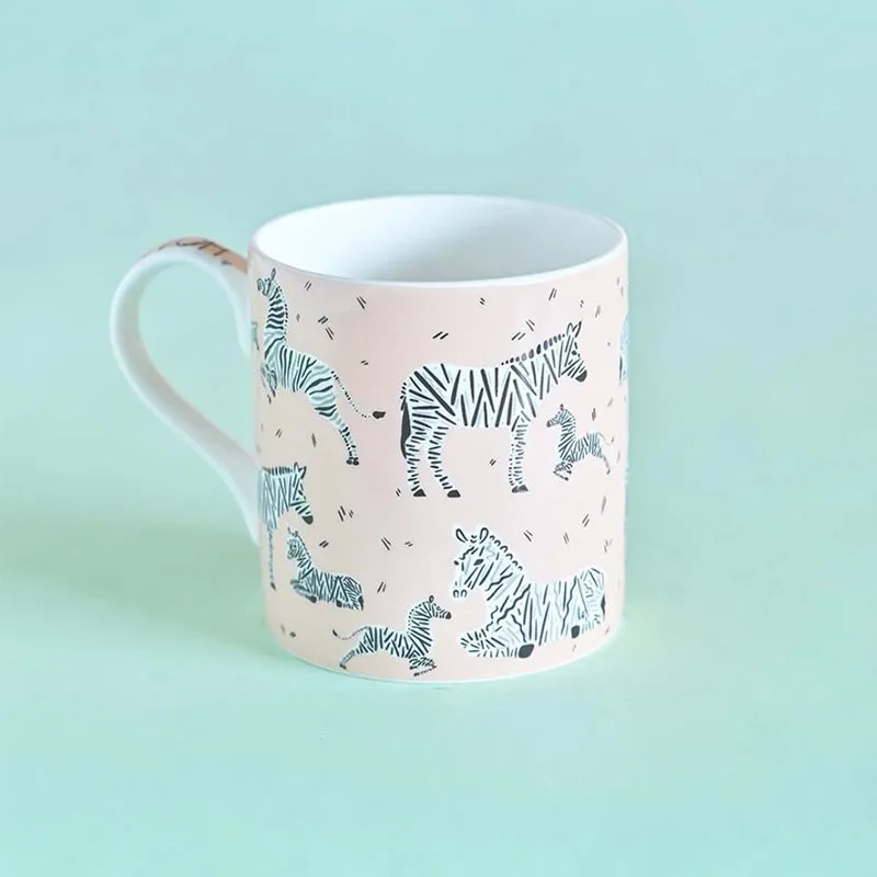 Zebra Ceramic Coffee Bone China Coffee Mug (300 mL) media 3