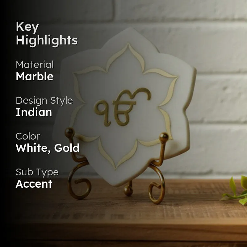 Ik Omkar Handcrafted Religious Table Accent media 2