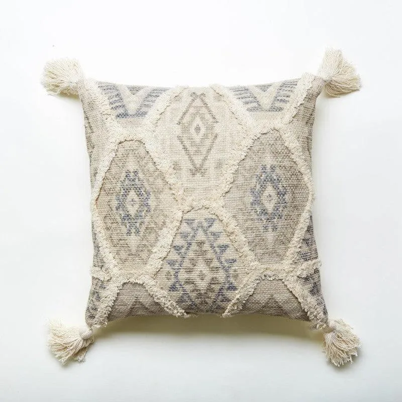 Winnie Tufted Poly Cotton Cushion Cover - Set Of Two media 3
