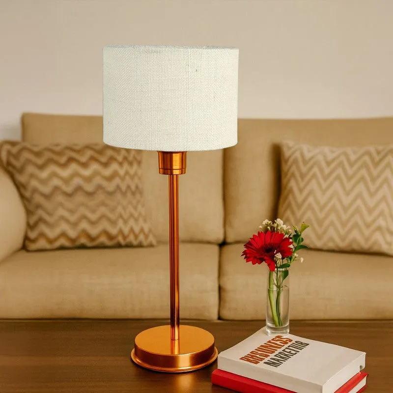 Kavira Arin Metal Table Lamp - White media 4