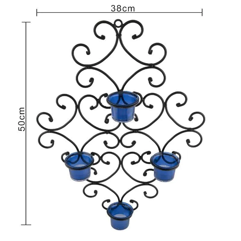 Victorian Candle Holder - Blue media 4