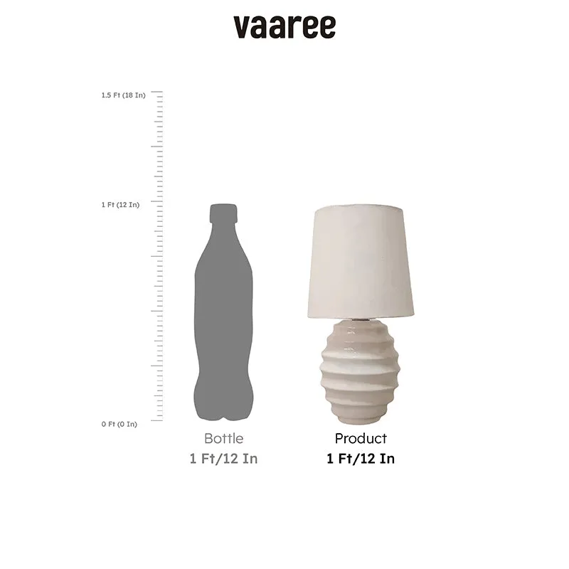 Pharos Ceramic Fabric Table Lamp - White media 7