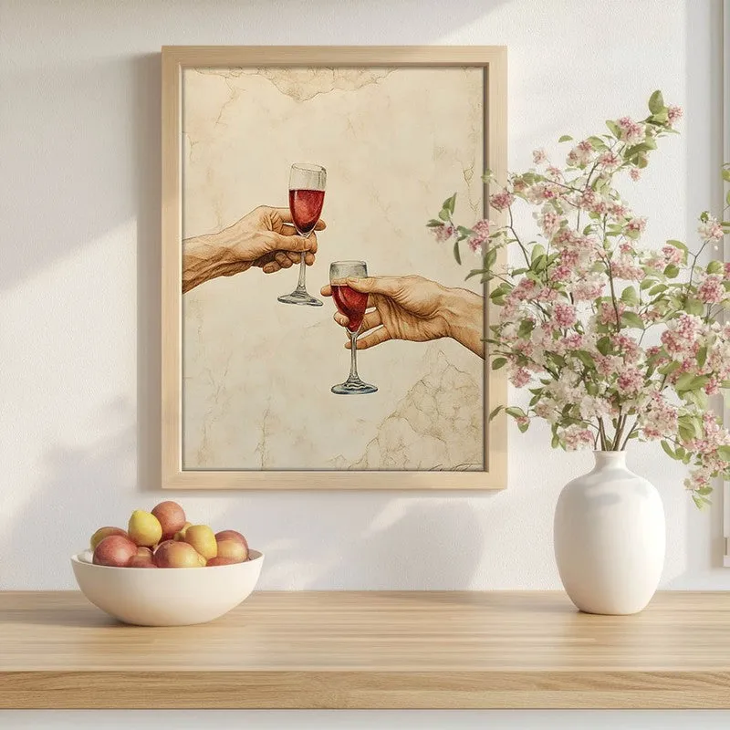 Ros Radiance Archival Canvas Wall Art - Brown media 1