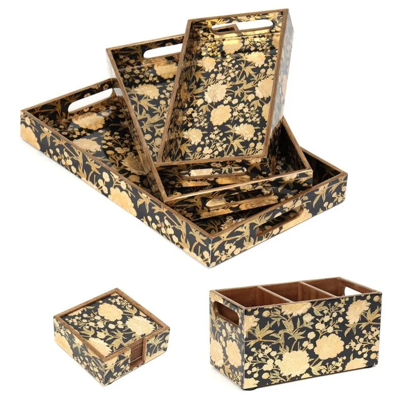Rowan Handle Serving Tray Set- Ten Piece Set media 10