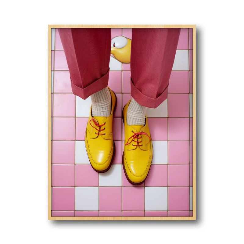 Candyland Canvas Archival Canvas Wall Art - Natural Brown Frame media 5