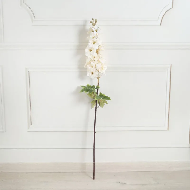 Petalya Wisteria Fabric Artificial Flower - Ivory media 3