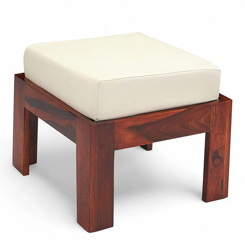 Evrino Sheesham Wooden Center Table with Stools and Cushions (Deep Brown) - Nine Piece Set media 9