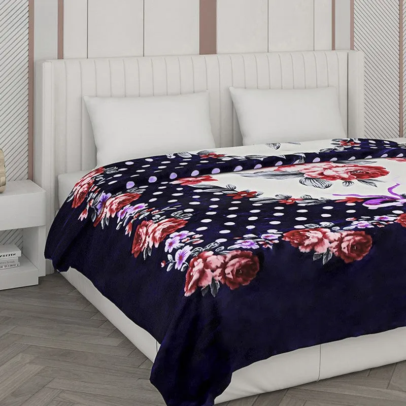 Monte Carlo Midnight Bloom Blanket - 1000 GSM media 5
