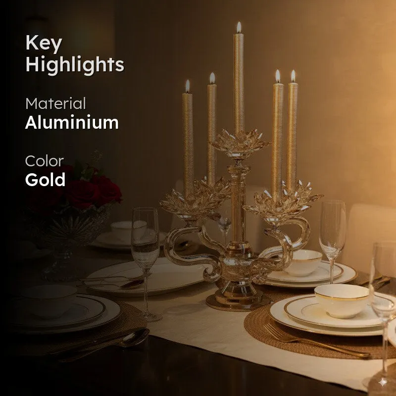 Aurevo Candle Holder - Gold media 2