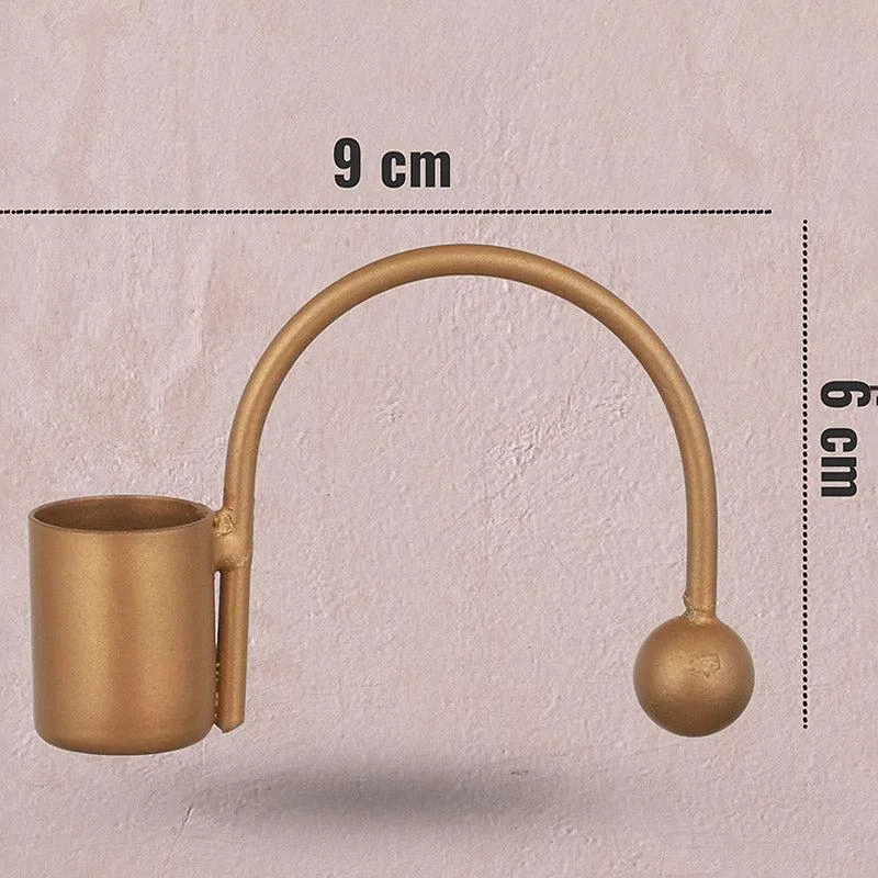 Arfa Tealight Candle Holder (Gold) - Set of Four media 7