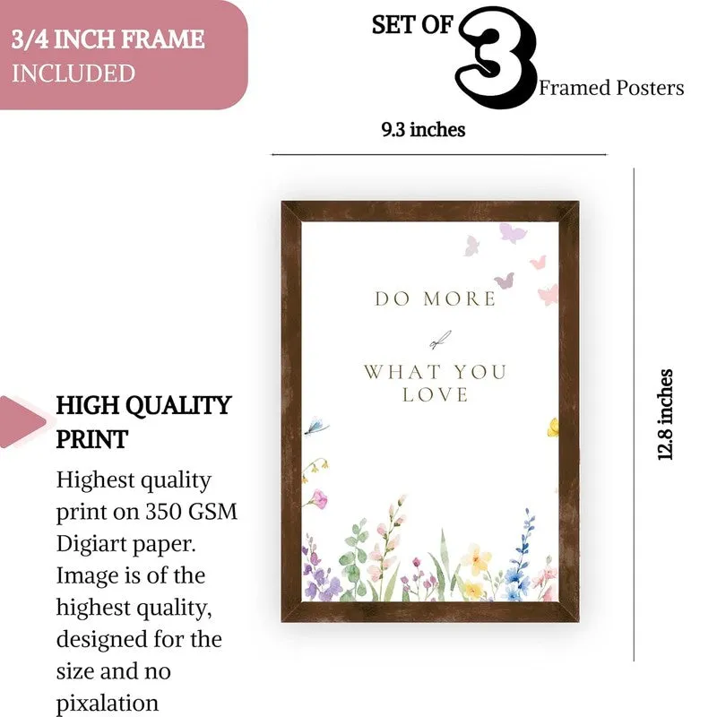 Love Script Paper Wall Painting With Frame - Brown media 10