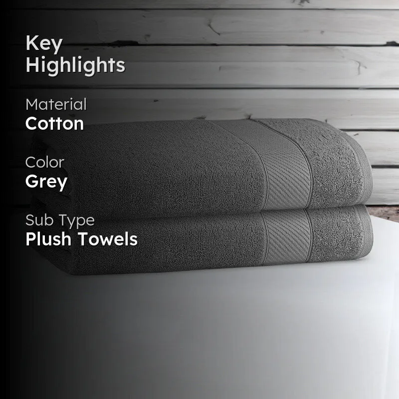 Reign Bath Towel (Steel Grey) - Set Of Two media 2