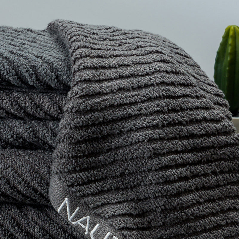 Nautica Riviera Soft Cotton Towel Set (Dark Grey) - Set Of Six media 4