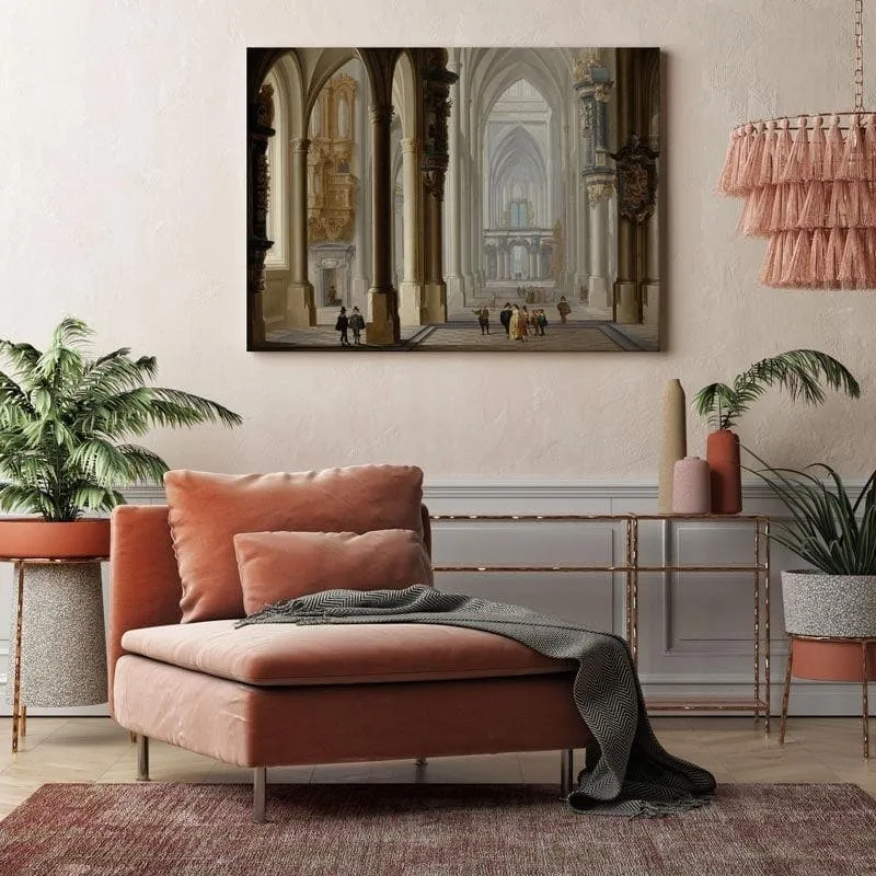 The Gothic Church Canvas Wall Painting - Gallery Wrap media 3
