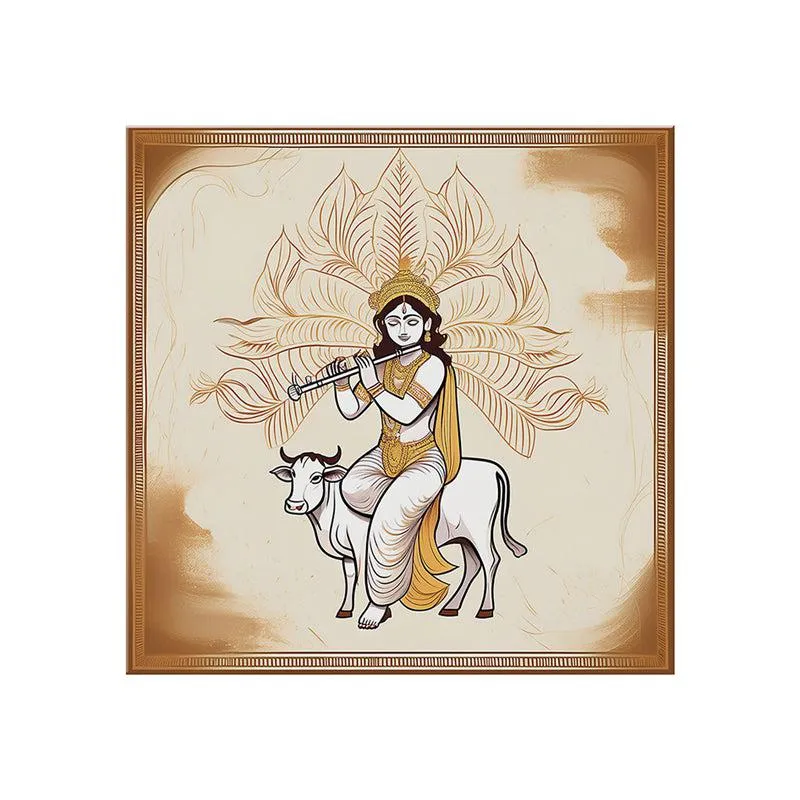 Govardhana Krishna Wall Painting media 4