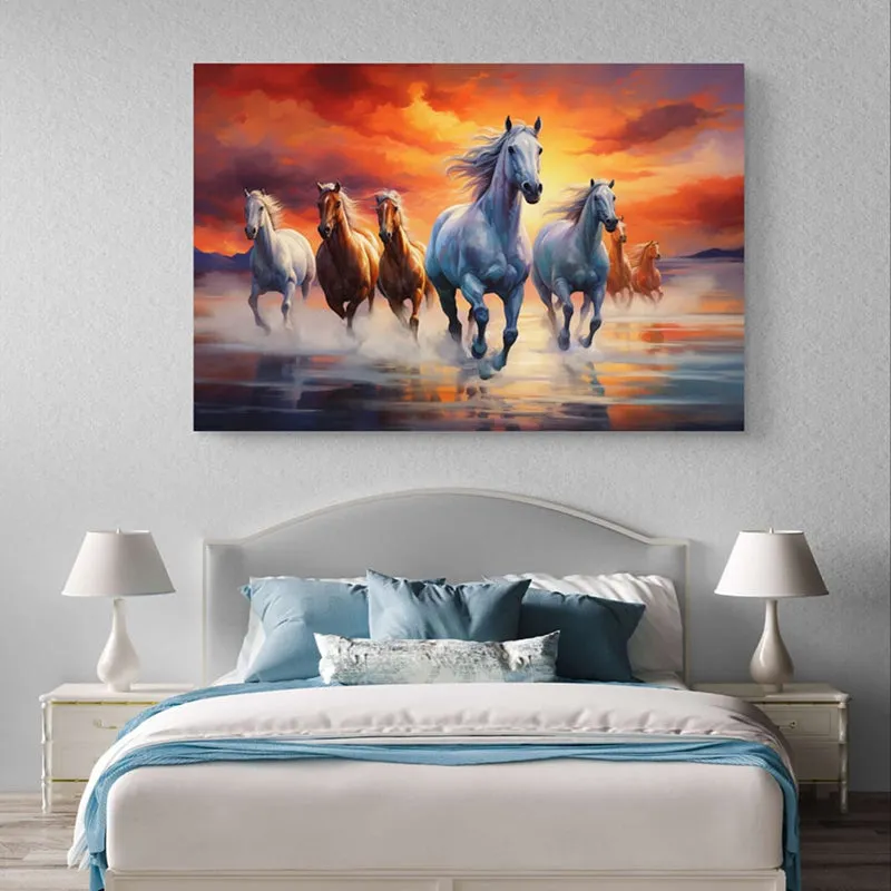 Wild Roans Canvas Wall Painting media 3