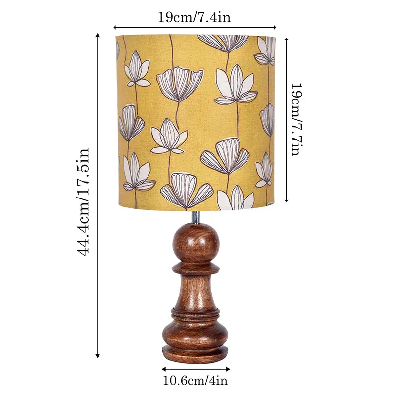 Nephrite Curve Fabric Table Lamp - Yellow,Brown,White media 5
