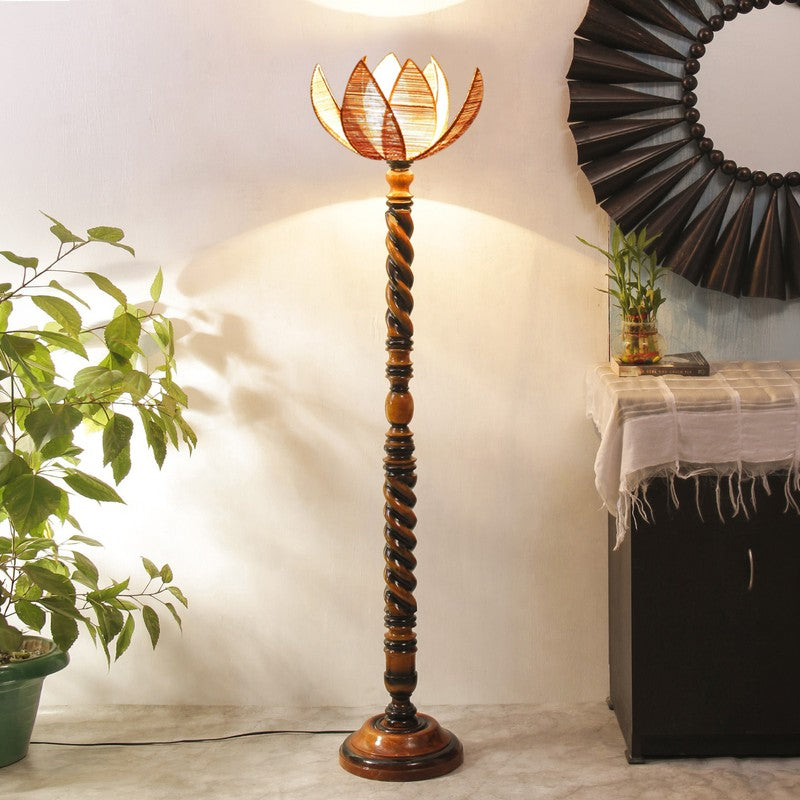 Noble Halo Floral Floor Lamp