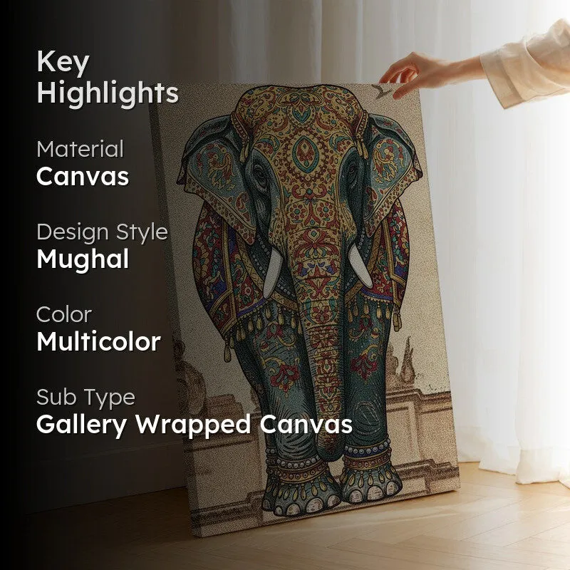 Maharaja Elephant Canvas Wall Art & Paintings media 2