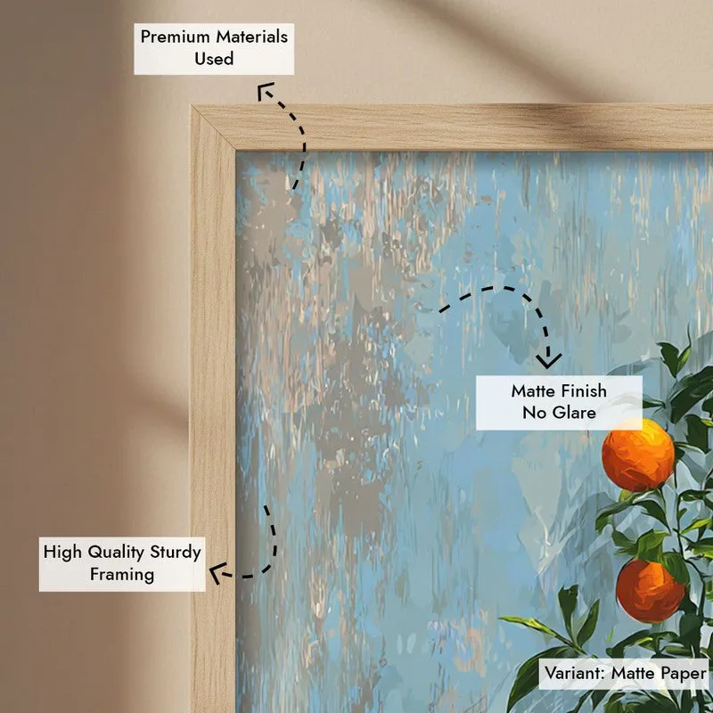 Sunshadow Zest Canvas Wall Painting - Brown Frame media 7
