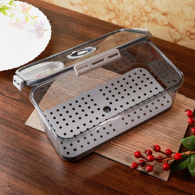 Freshsta Fridge Container (4000 mL)  - Transparent & Grey media 5