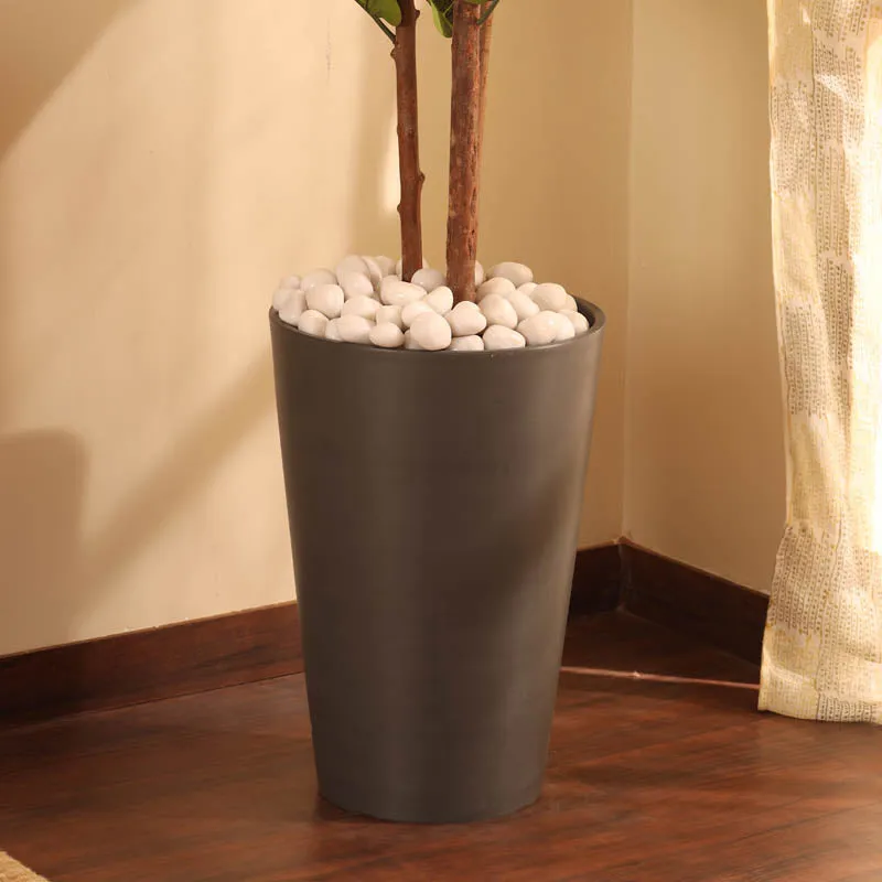 Leaf Loom Planter (Slate Grey) - 1.5 Feet media 4