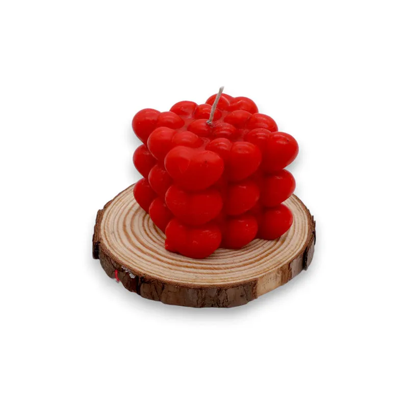 Bubbly Heart Jasmine Scented Candle - Set Of Two media 5