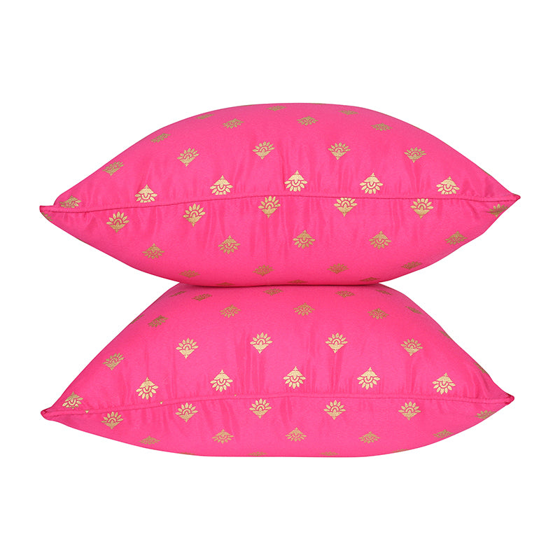 Pink Bhuttas Printed Cushion Cover - Set Of Two media 5