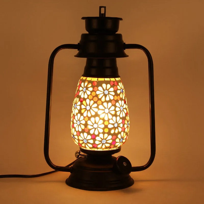 Admya Mosaic Lantern Iron Table Lamp media 4