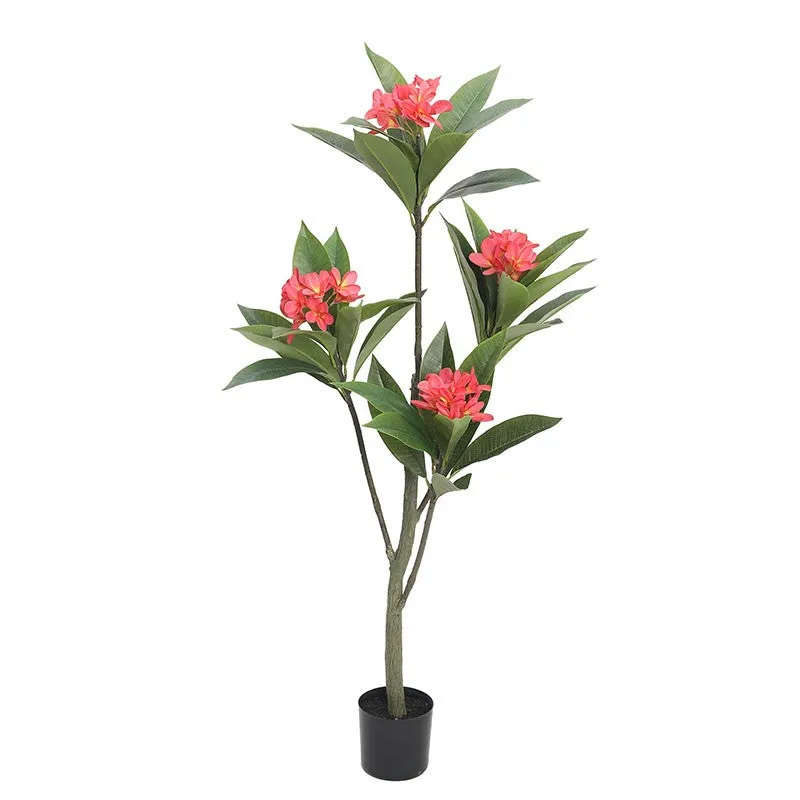LeafLuxe Artificial Plant With Black Plastic Pot - 3.9 ft media 4
