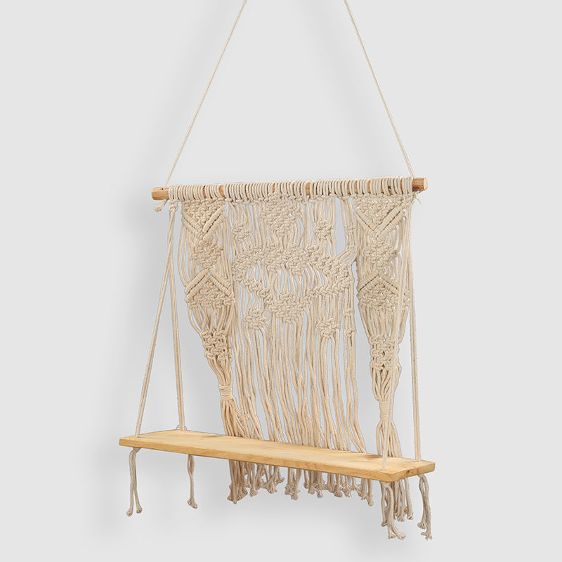 Knot Safe Macrame Wall Shelf media 5