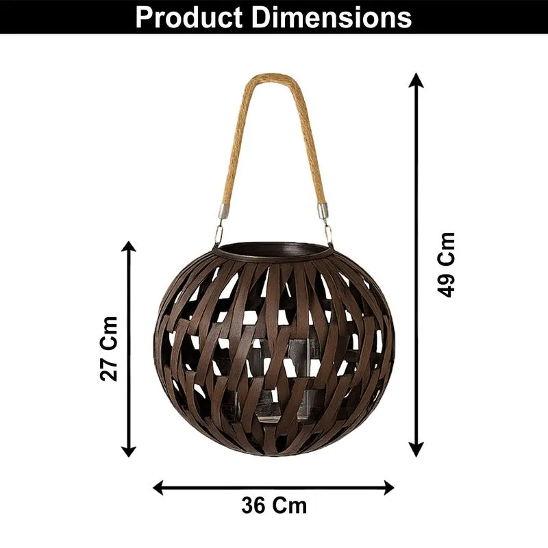 WeaveNest Bamboo Tea Light Candle Holder media 8