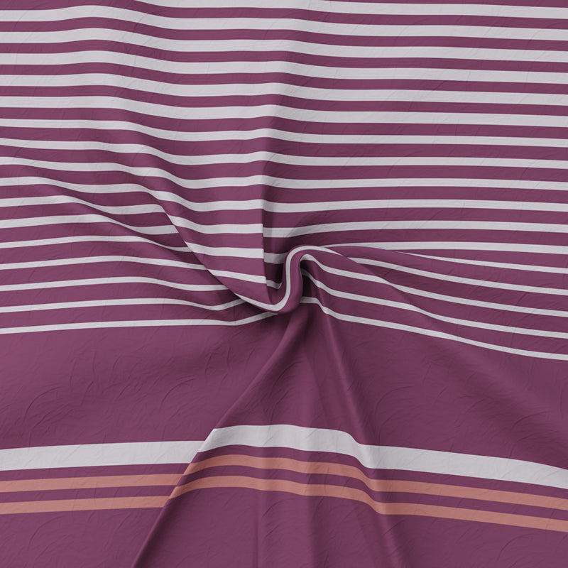 Nautica  Versailles Veil  Cotton Bedsheet (Maroon) - 210 TC media 6