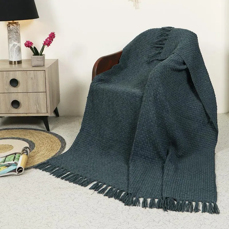 Cozy Loom Throw - Green media 1