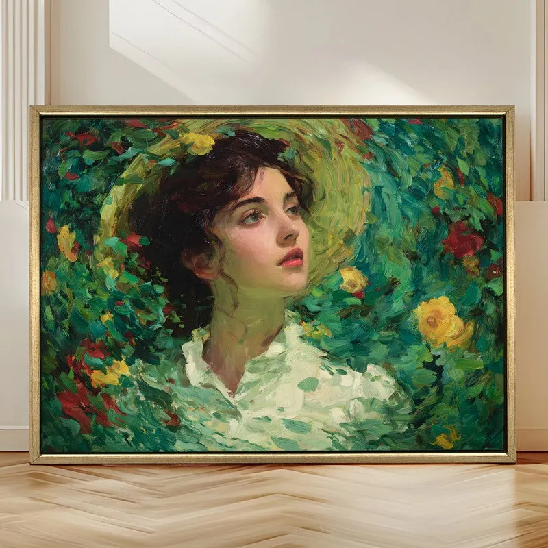 Floral Vortex Canvas Wall Painting With Frame media 4