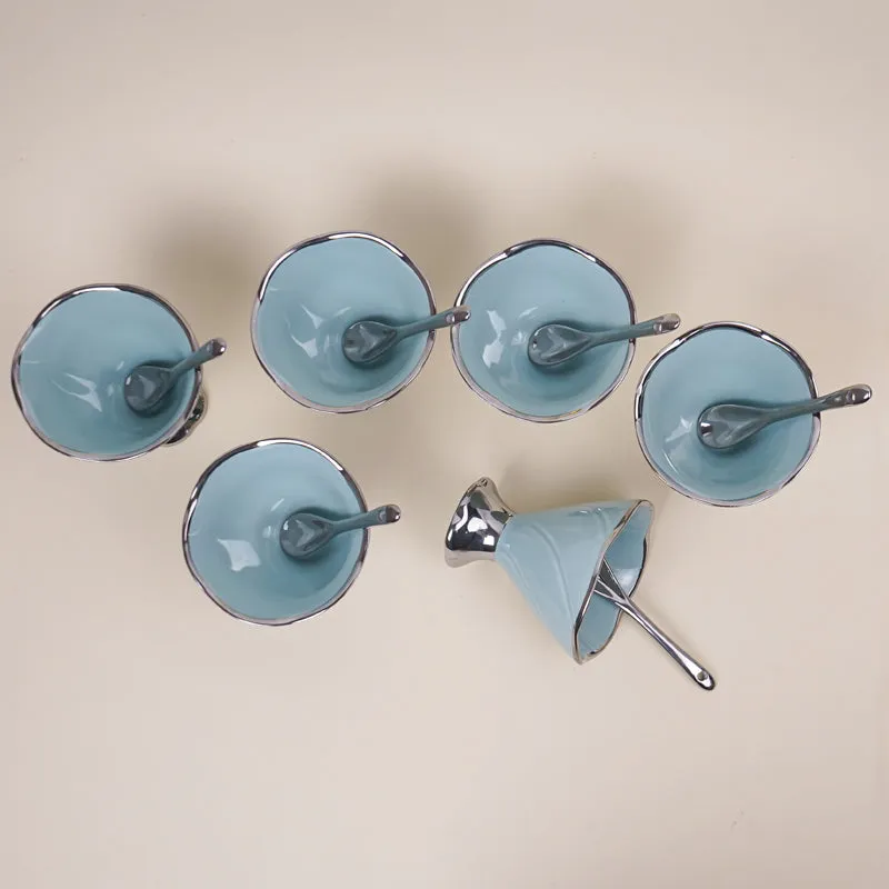 Abriya Blue Ice Cream Cup (200 ML) - Twelve Piece Set media 4