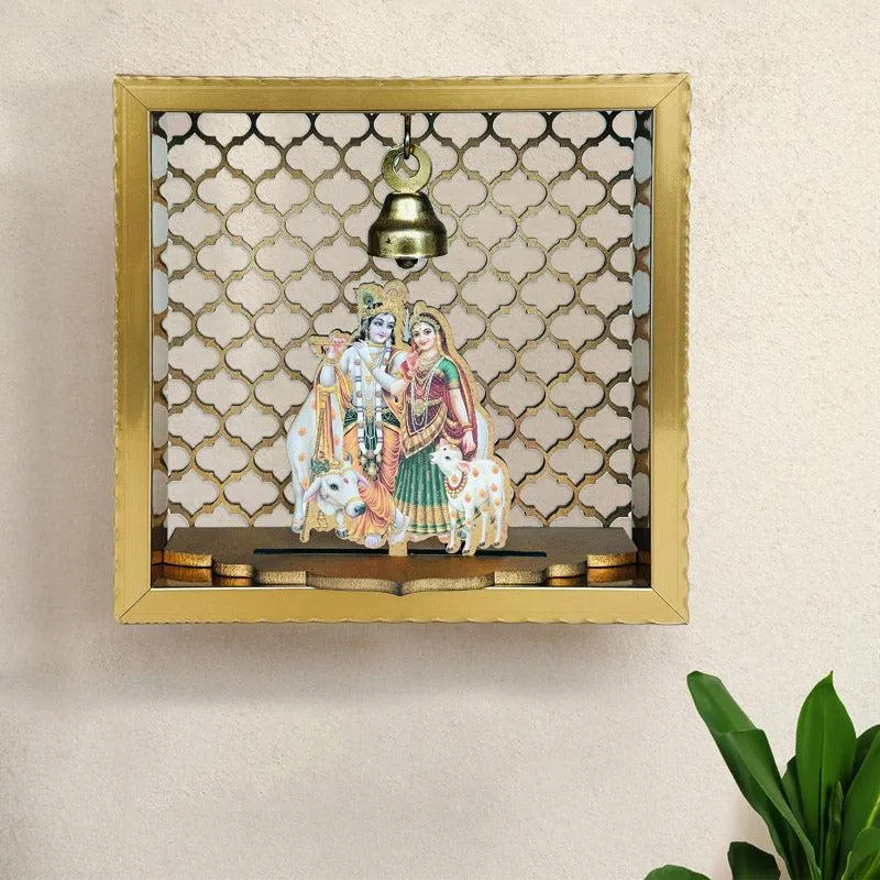 Radha Krishna Wall Mounted Mandir media 1