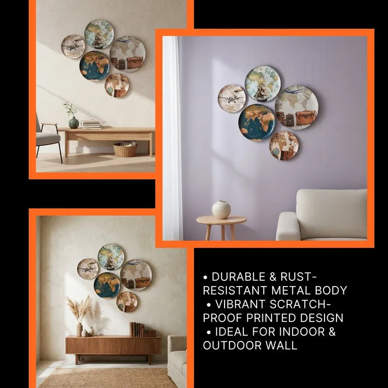 Atlas Journey Wall Plates - Set of Five media 8