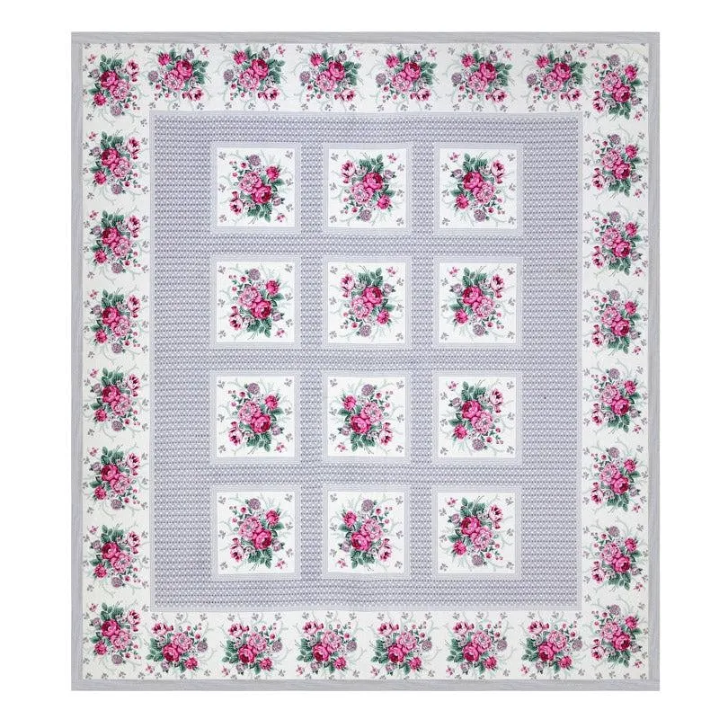 Neve Floral Cotton Bedsheet (Pink) - 180 TC media 5