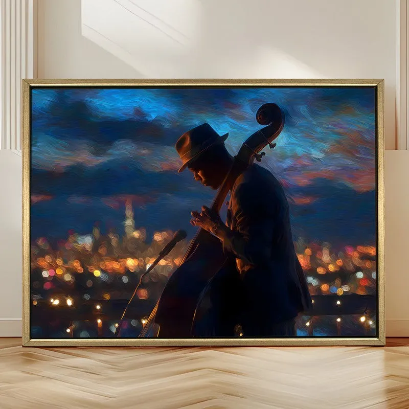 City Serenade Canvas Wall Painting With Frame media 4
