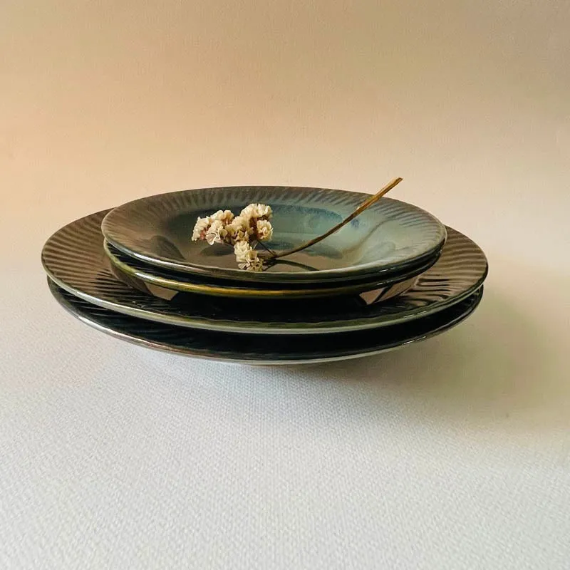 Magra Pasta Plate (Green) - Set Of Four media 3