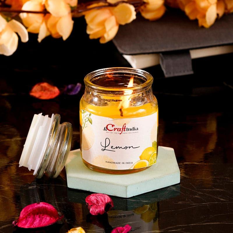 Nithya Lemon Scented Jar Candle media 3