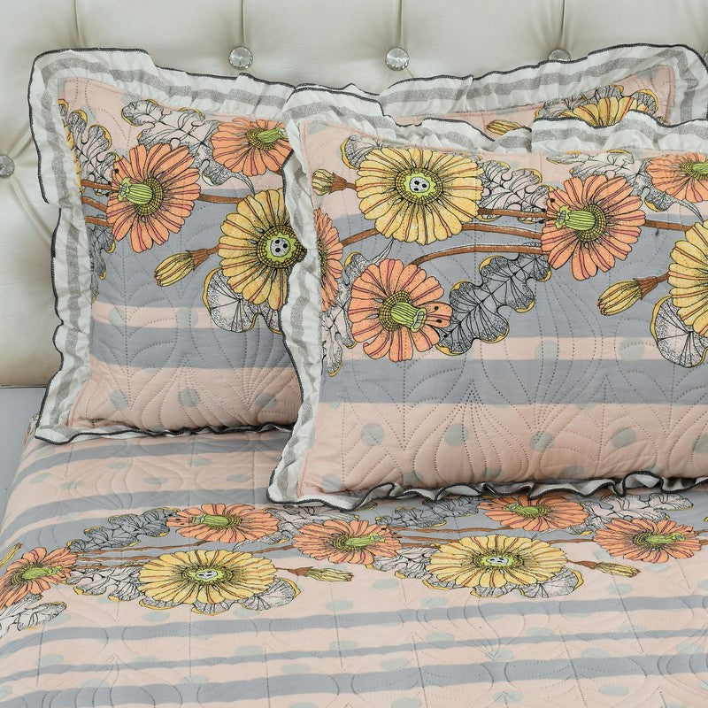 Peach Flowers Bedcovers media 4