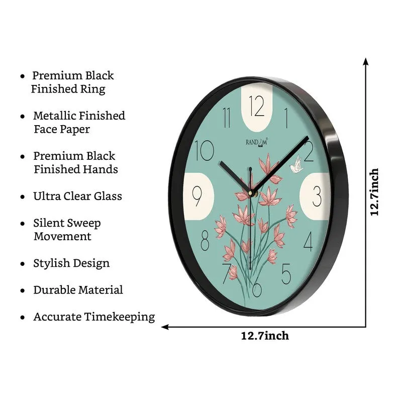 Blossom Round Analog Wall Clock - Multicolor media 8
