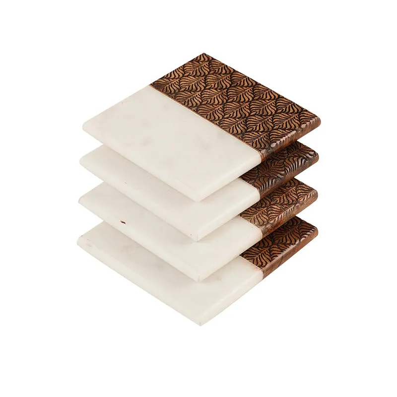 Stratus Marble Coaster - Set Of Four media 4