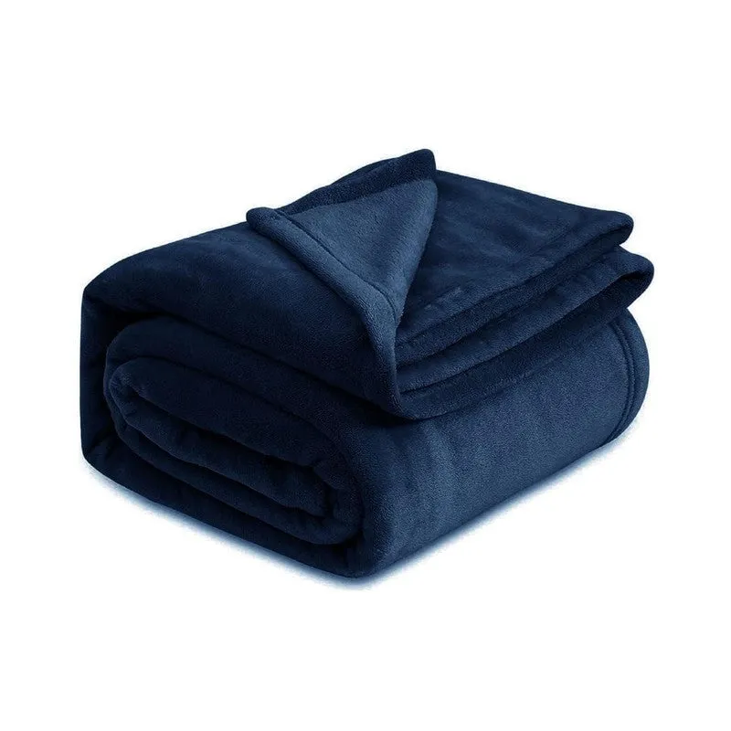 Soft Elite Blanket(Navy Blue) - 220 GSM media 4