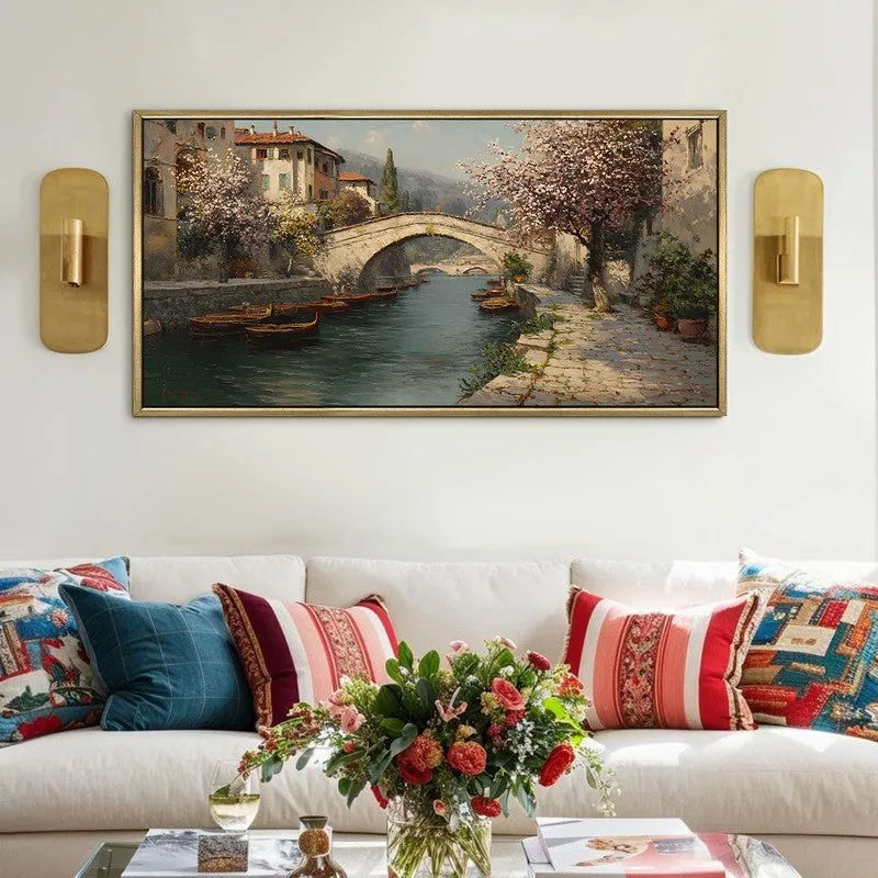 Spring Passage Canvas Wall Painting With Frame media 1