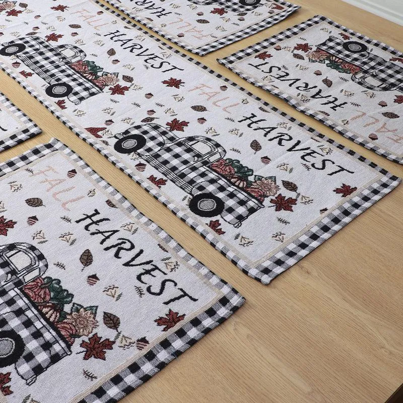 Harvest Truck Table Runner & Placemat - Seven Piece Set media 4